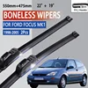 For Ford Focus MK1  1998-2005 Car Windshield Wiper U-type Soft Rubber Frameless Bracketless Car Wipers 22"+19" 1