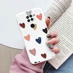Heart Flower Silicone Shockproof Phone Case - Cute Cartoon Design - Redmi Note 9S (Kba - aixin92)