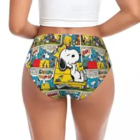 Women's Kawaii Underwear Brief Peanuts Comic Characters Snoopy Merch Soft Cartoon Animals Ladies Panties Briefs 2