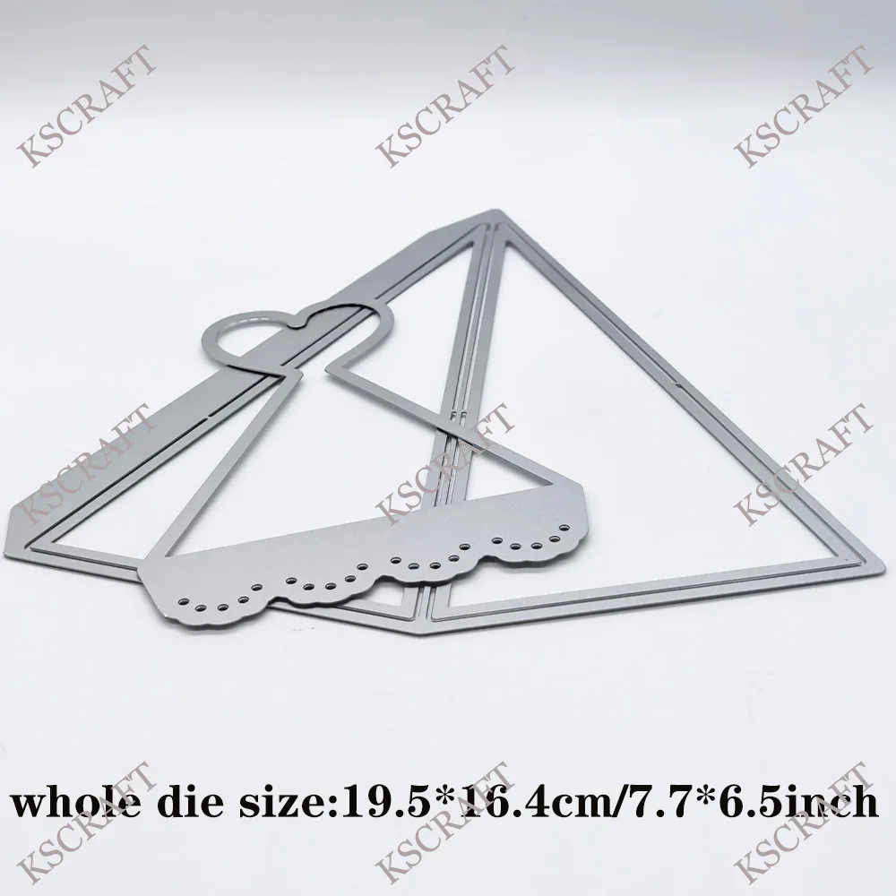 KSCRAFT 파이핑 백 박스 커팅 다이 DIY Scrapbooking 장식 엠보싱 DIY 종이 카드 용 스텐실