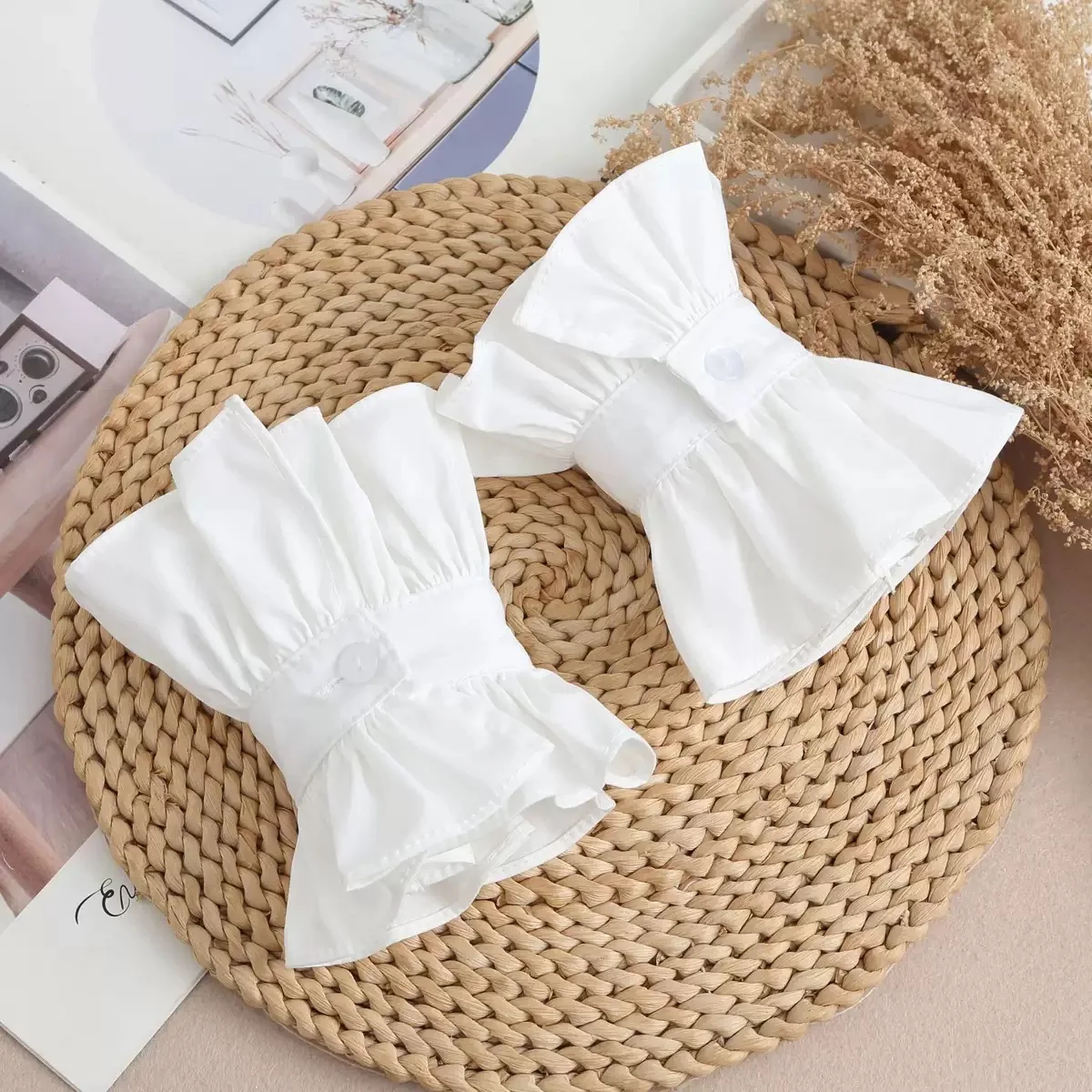 Vintage Lace Ruffled Detachable Collar