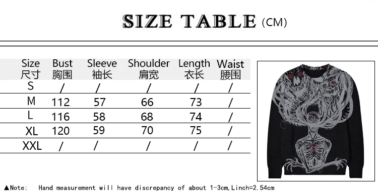 Unisex Gothic Retro Strickpullover Y2K Punk Vibes - true deals club