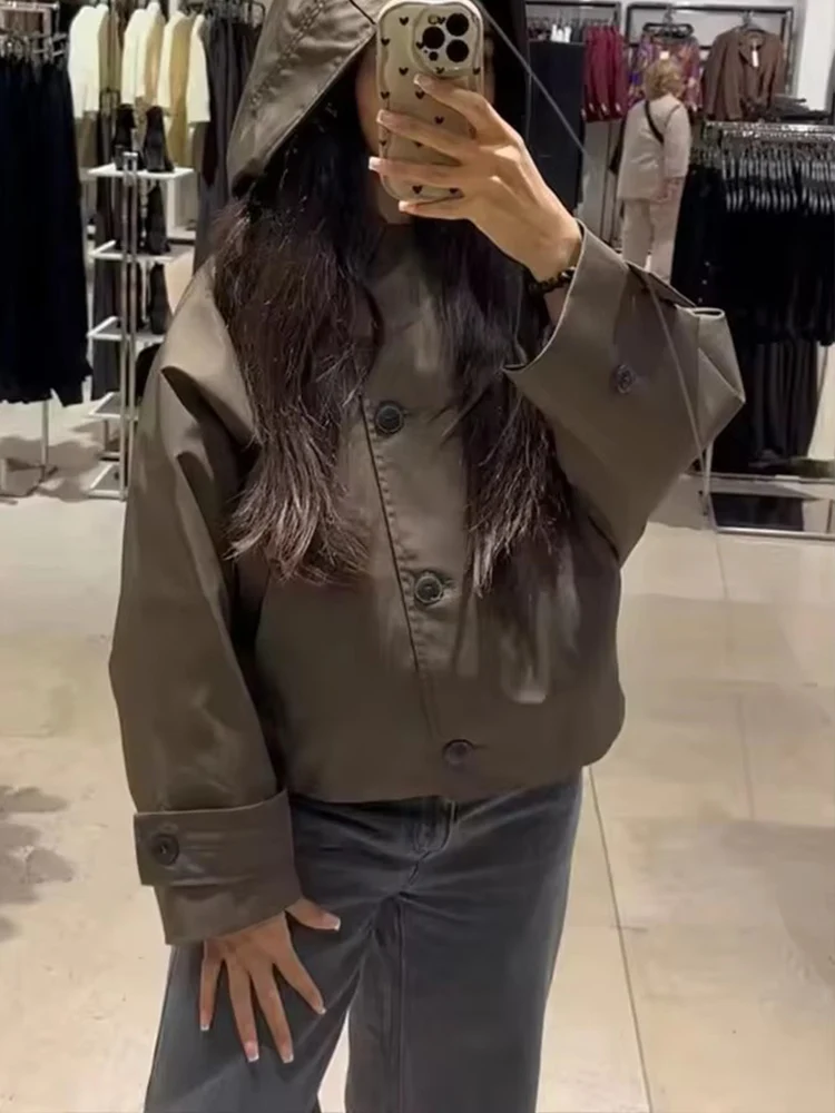 Women Waterproof Jacket 2025 New Autumn Fashion Long Sleeve Coat Female High Street Outerwear Casual New In Jackets