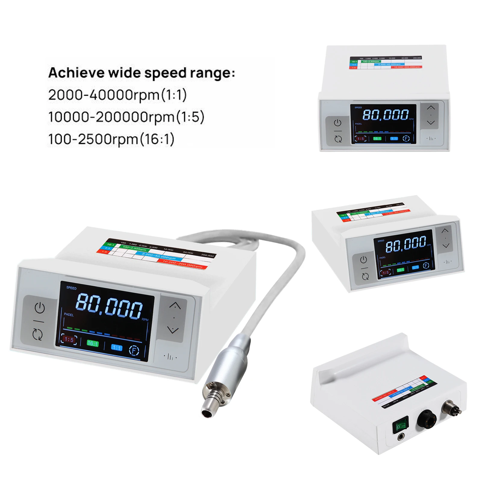 NSK Style Dental светодиодный Brushless Electric Micro Motor fit 1:5 1:1 светодиодный con Angle