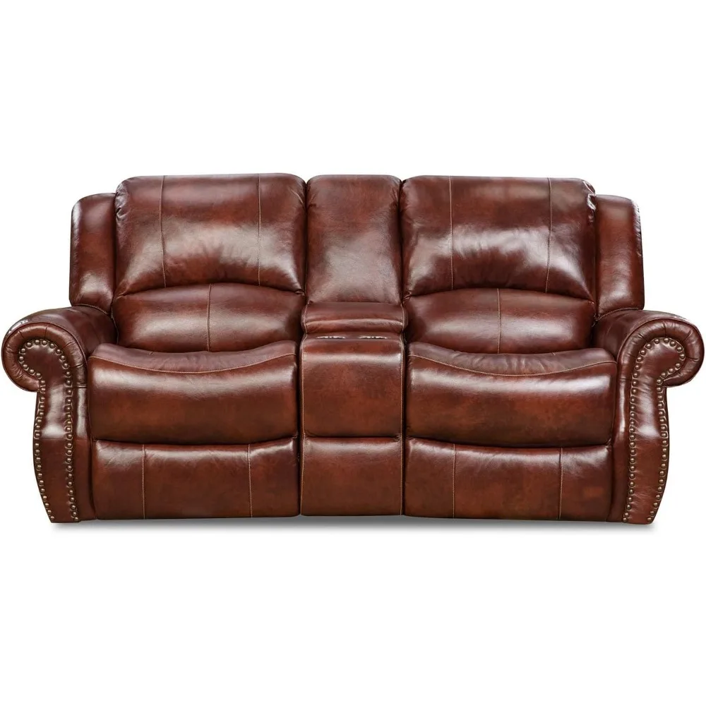 Cambridge Telluride 3 Piece Indoor Furniture Set with Deep Seating Double Reclining Sofa, Console Loveseat, and Rocker Recliner