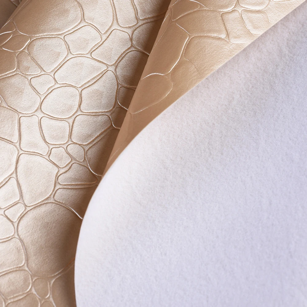 Stone Pattern Synthetic Leather Fabric For Sewing Garment Faux Suede Pvc DIY Bag Shoes Sofa Sewing Material Leathercraft Patchs