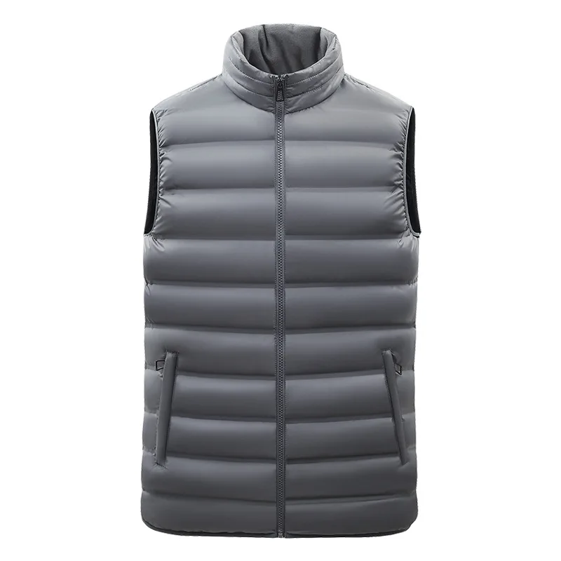 

Men Vest Windproof Jacket Sleeveless Vest Autumn Winter Jacket Casual Coat Men Down Cotton Warm Thicken Waistcoat Fashion Gilet