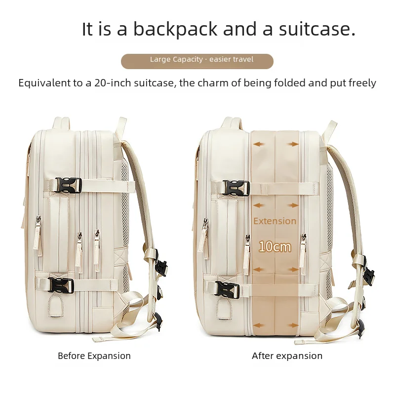 Travel Backpack For Men Expanded 39L hiking Business Laptop Backpack For Women USB charging 17 inch waterproof school Backpack