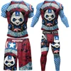 MMA Jiu Jitsu Boxing T shirt+Pants Rashguard Men Muay Thai Shorts Bjj Kickboxing 4pcs/Sets Boxeo Fighting Sportswear Gi T-shirts 1