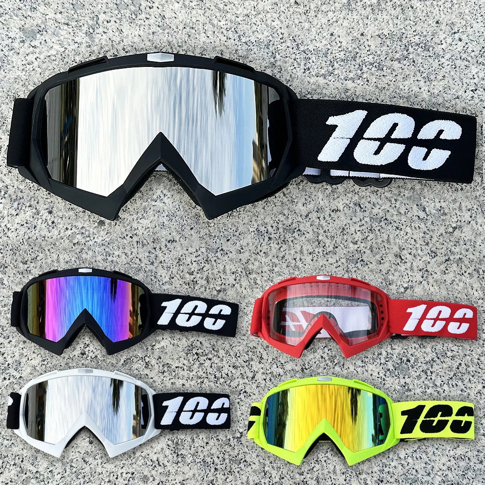 Haute qualité 100 lunettes de motocross ATV Protection cyclisme course moto lunettes vtt masque lunettes de soleil coupe-vent ski lunettes