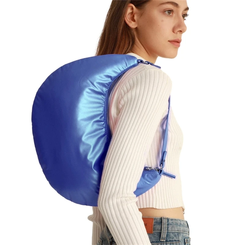 Durable Nylon Filled Cotton Underarm Bag Shoulder Bags Handbag for All Occasions E74B