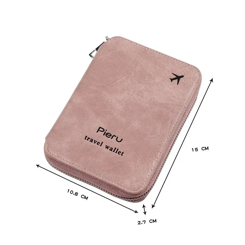 Portafoglio Passaporto RFID Antifurto - Organizer Da Viaggio In Pelle Sottile Per Documenti E Carte