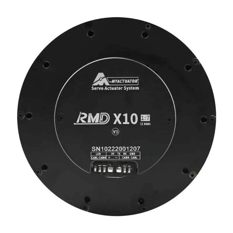 

Myactuator RMD-X10 1:7 V3 BLDC Robot Arm Quadruped Robot Drone Flat CAN RS485 Factory Cheap Price Low Cost Absolute Motor