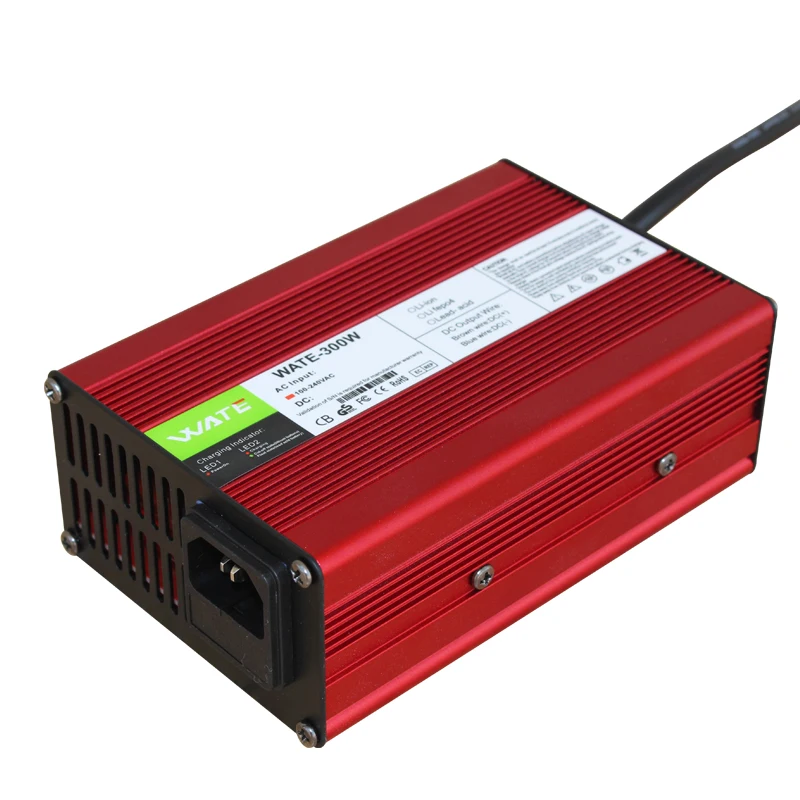 Battery Charger Battery Charger Adapter Charger Adapter Power Supply Adapter 54.6V 5A Charger 48V Li-ion Battery Smart Charger 13S 48V Li-ion Battery High Power Fan Aluminum Case
