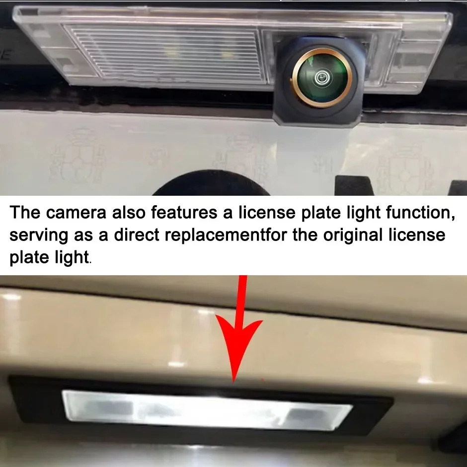 AHD720P 또는 1080P 어안 리버스 백업 후방 카메라 CVBS BMW 6 1 시리즈 F20 F21 M6 E63 E64 F06 미니 쿠퍼 R55 클럽맨용