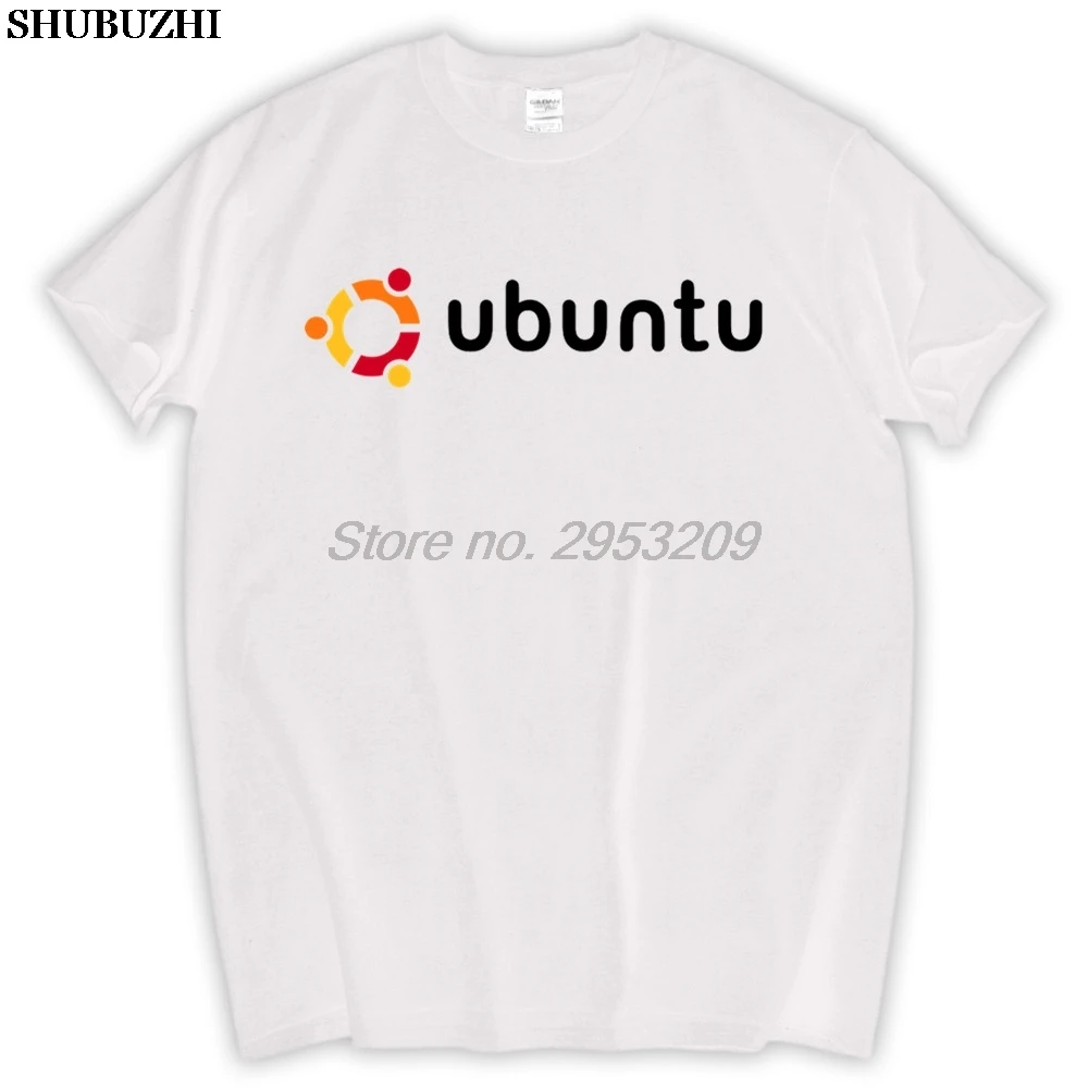 

Футболка Linux Ubuntu, хлопковая Мужская футболка, дизайнерская Высококачественная футболка для цифровой струйной печати, европейский размер