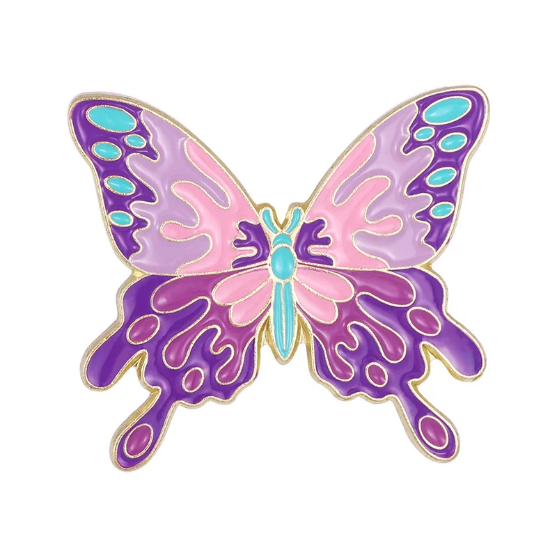 Broche De Metal Con Diseño De Mariposa Azul Life Is Strange, Broche Esmaltado Para Mochilas, Insignias, Decoraciones De Joyería, Metal, Topacio Azul
