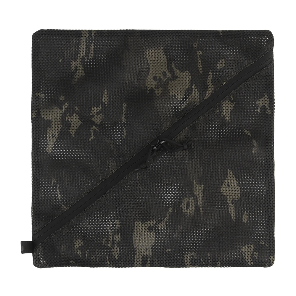 Taktischer Stil, Netztasche, Outdoor, Camping, Reisen, Kleidung, Hut, Aufbewahrungstasche, Unordnung, Recycling-Pack, atmungsaktiv, schnell trocknend, 40,6 x 40,6 cm – Detail 12
