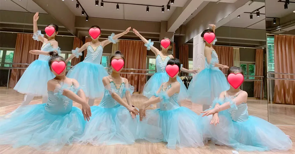 الصيف فتاة فستان الباليه توتو الاطفال ملابس الأطفال يوم Vestidos ملابس رقص الفتيات فساتين غير رسمية ثياب الباليه الزي