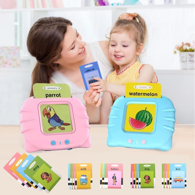 Kids Electronic Cognitive Cards Talking Flash Cards Audio Books Flashcards Early Education Learn English Words Study Toys Game 2