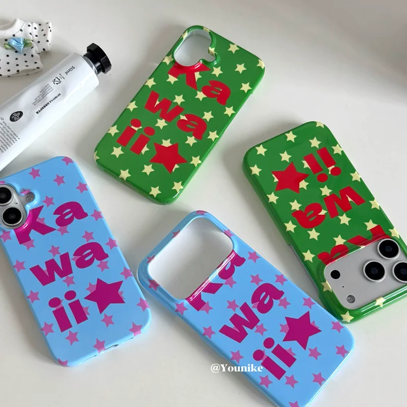 Vintage Kawaii Aesthetic Phone Case - Retro Japanese & Korean Style Design