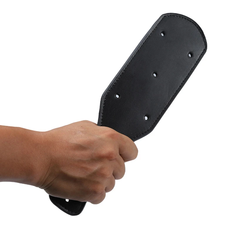 

2023 New 2023 New PU Leather Paddle,Handmade Riding Crop PU Leather Horsewhips，Punk Rivet Bat Horsewhips