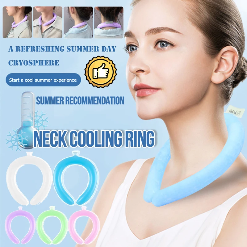 WearableNeckCoolingRingSummerCoolerRingsCoolTubeCollar