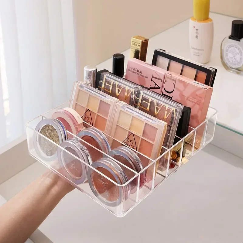 7 Layers Eyeshadow Palette Plastic Storage Box Cosmetics Organizer Lipstick Rack Transparent Makeup Organiser Lip Gloss Drawer 6