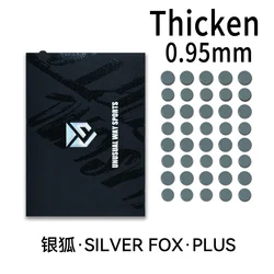 Enhanced Sports Mouse Skates - PTFE Anti - Collapse Magic Ice in Black and Silver Fox Design (Dots FoxPlus Thicken)
