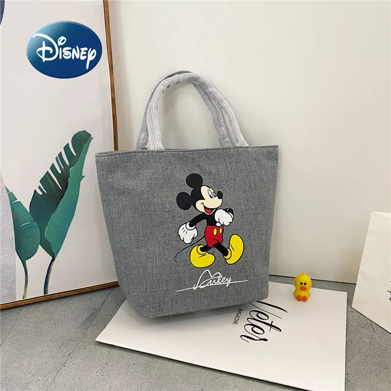 Disney Mickey New Mini Canvas Tote Bag Cartoon Borsa Da Donna Carina Borsa A Tracolla Di Moda Di Marca Di Lusso Borsa Shopping Semplice