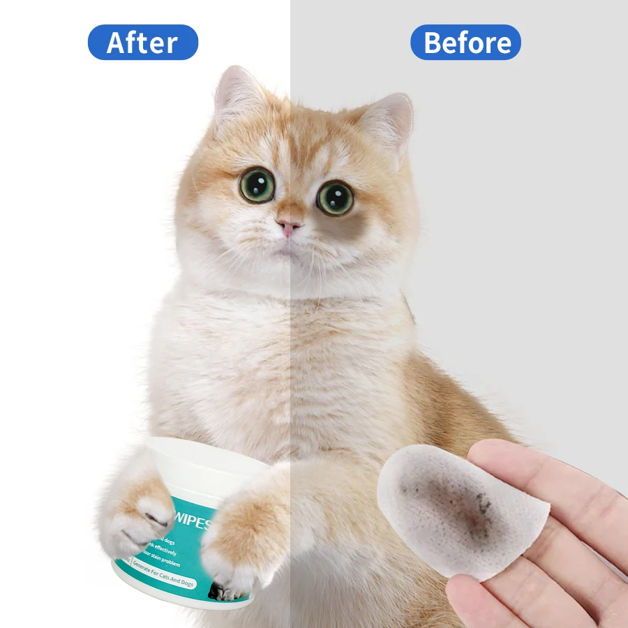 Sustainable Biodegradable Pet Cleaning Gloves with Wipes for Dog and Cat Grooming