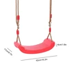 1 PCS Swing Seat Board Plastic Swing Set Easy Install Swing Set With Rope Red Plastic For Boys Girls Outdoor Garden 6