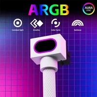 สายต่อขยาย GPU 8 พิน ยี่ห้อ UPSIREN, สายต่อขยายการ์ดจอ ARGB 5V 3 พิน, 18AWG 90 °   การออกแบบแบบมุมฉาก, สายเคเบิลแบบตัวผู้-ตัวเมีย 5