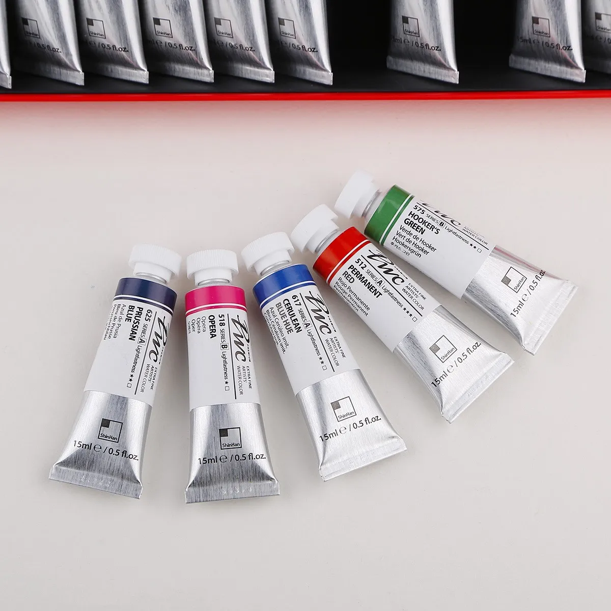 Korean original SHINHAN artist watercolor set PWC series transparent Acuarela 15ml 32 color painting paint art supplies