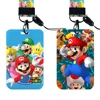 Hot Selling Game Mario Anime Cartoon Cute Frog Kawaii Student Campus Card Holder Lanyard Kids ID Badge Holder Card Sleeves 1