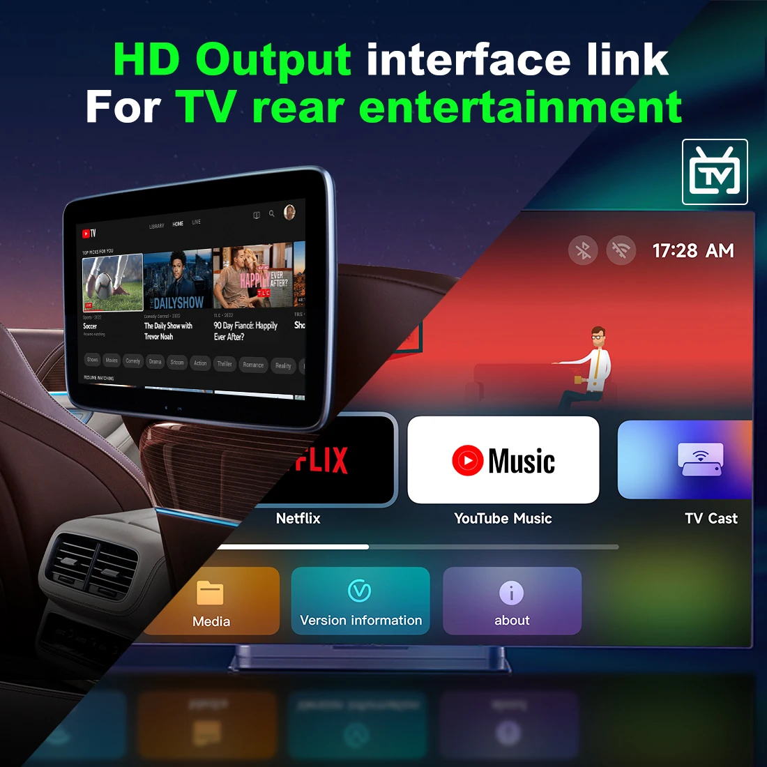 MMB   5  1  ī÷ , ¶ Ʃ ø Ƽ̵  TV ڽ, OEM  ī÷ HDMI 4G + 16G