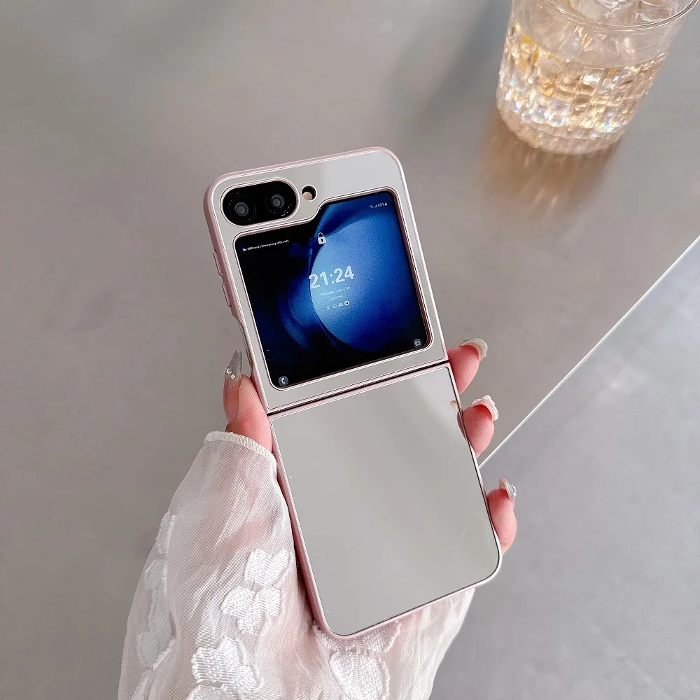 Luxury Mirror Surface Colorful Frame Protective Phone Cover
