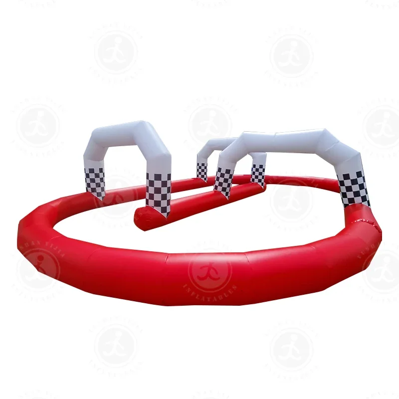 Commercial Grade Kart Racing Trace Sport Game Inflatable Go Karts Race Track