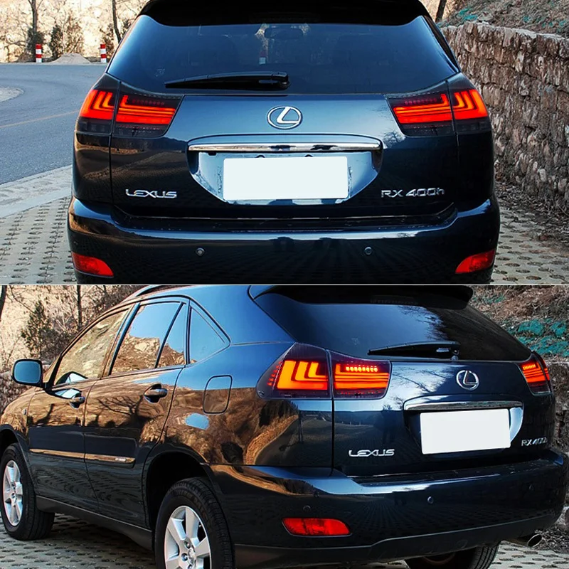 سيارة مصباح ليد خلفي لكزس RX330 RX350 RX400h 2003-2008 الخلفية تشغيل ضوء مصباح مكبح عكس + ديناميكية بدوره إشارة