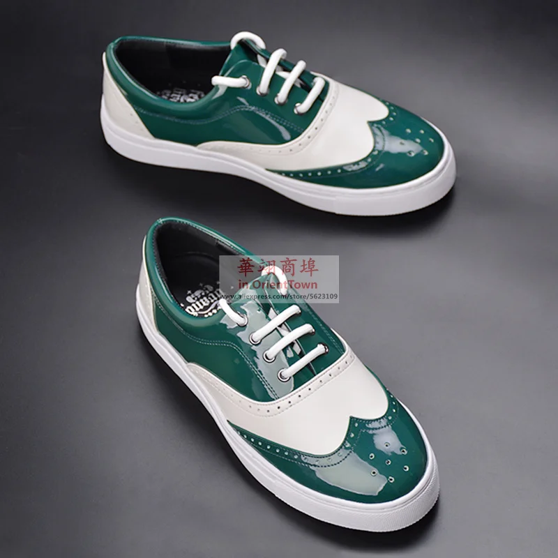 Dark Popping University High School Student Shoes Guy Perfessional Locking Fashion Lacquer Leather Shiny Stage Dance Shoe Male 2