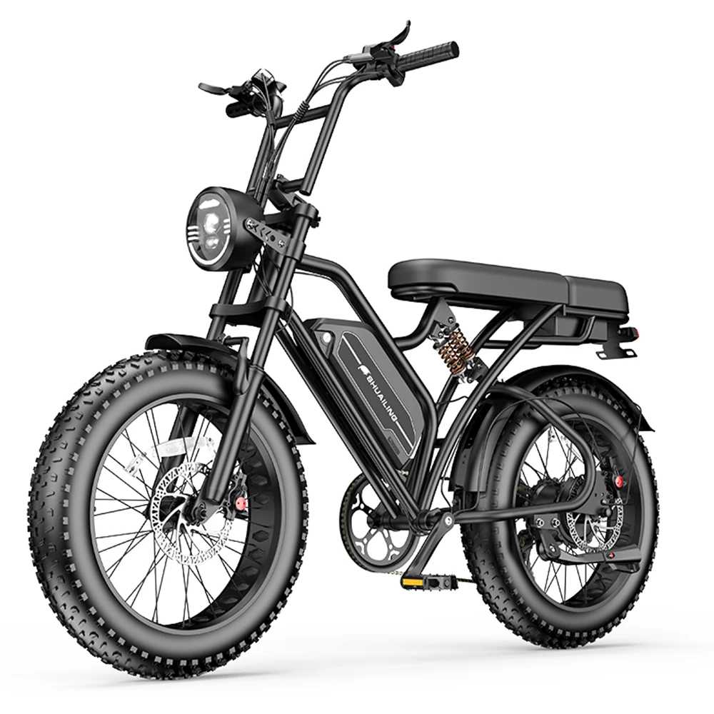 500W Electric Bicycle 48V 30AH Adult Mountain Ebike 20 Inch Men's Road Hydraulic Oil Brake Dual Shock Absorber with Battery