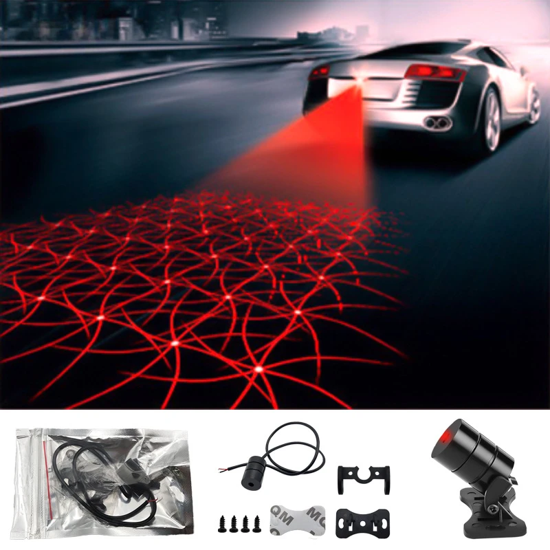 thumbnail image 1 of Luces traseras para motocicleta, luces antiniebla infrarrojas láser, luces traseras de freno para motocicleta a prueba de agua, luces de marcha atrás, modificación de seguridad para motocicleta, 1 of 5
