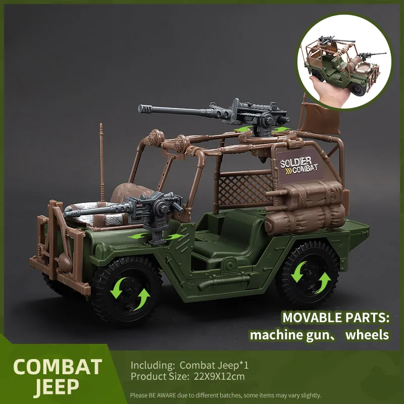 ViiKONDO Action Figure Army Men Toy Soldier Military Vehicle