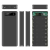 18650 Battery Power Bank Case LCD Display Support 20000MAh LCD Display for 8X18650 Battery DIY Powerbank Case(Black)-BtLife 4