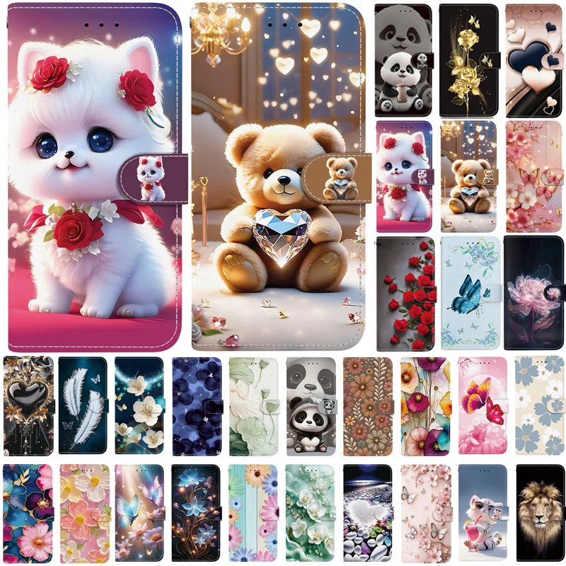 Cartoon Leather Wallet Phone Case Cover - Note70T/C71