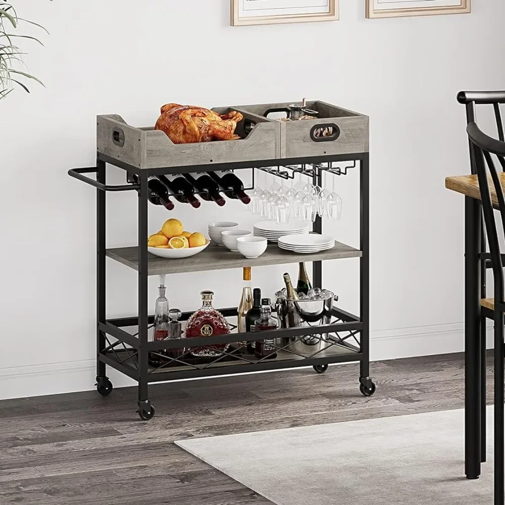 

2 Portable Trays for Wine Rack With Wine Rack Home and Kitchen Glasses Holder Barware Dining Garden Freight free