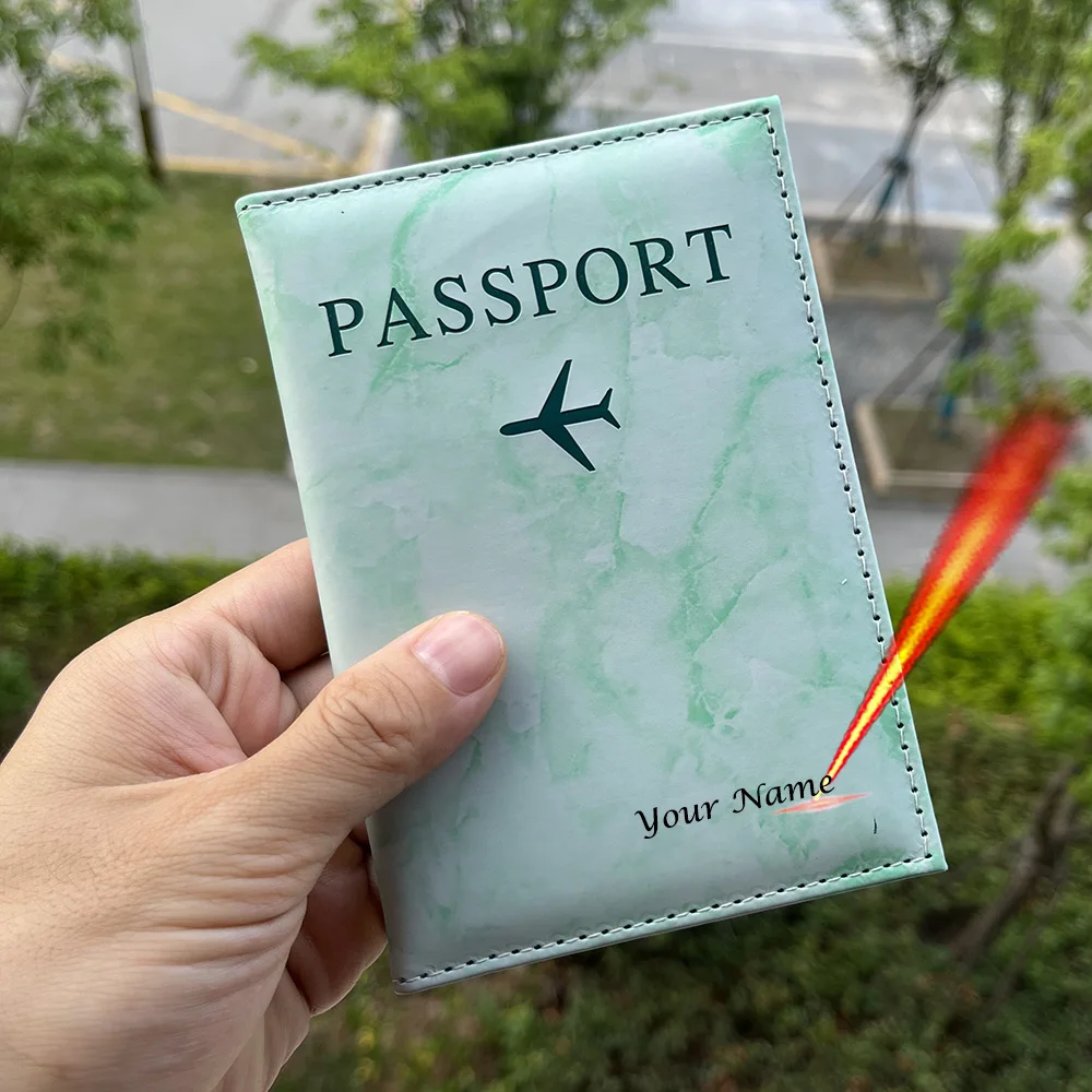 Personalized Luxury Passport Covers With Name Travel Document 