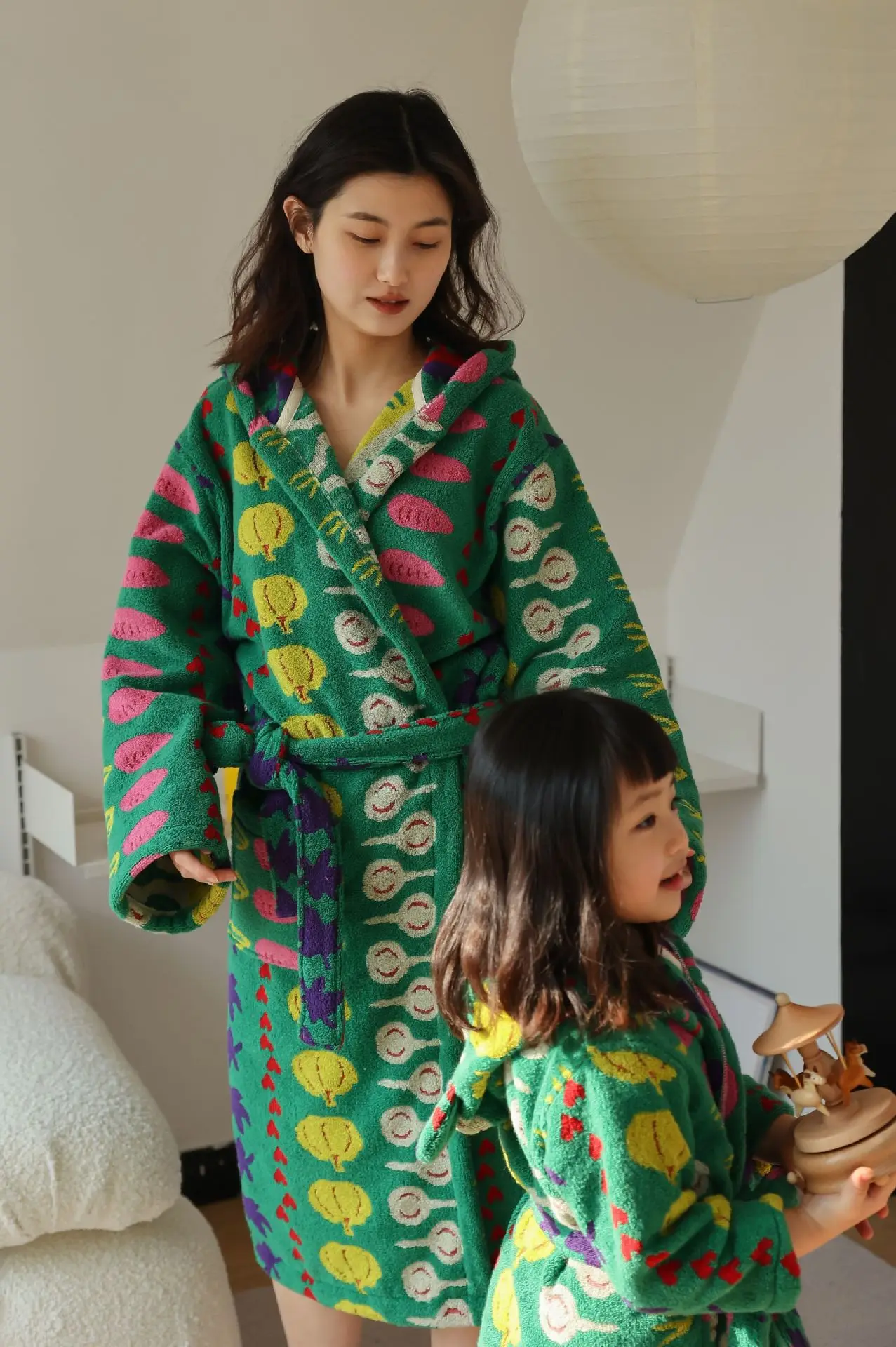Bath Towel Robe Female Kids Girl Cotton Fleece Kimono Robe Home Clothing Kawaii Thickened Bathrobe Gown Flannel Homewear cotton towel bath towels