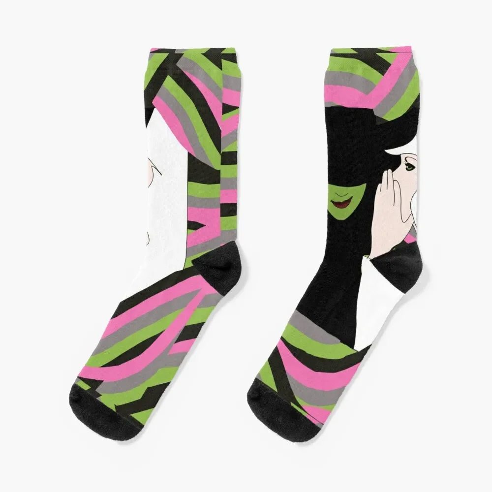 

Wicked Album Cover Socks funny sock valentine gift ideas Soccer kawaii Male Socks Women's