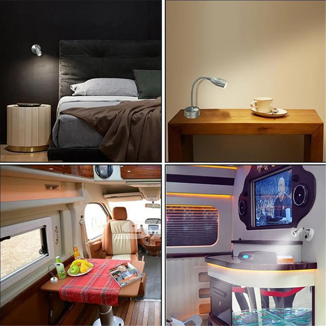 DC12Volt RV Boat LED Reading Light Wall Lamp for Truck Motorhome Yachts Cabin Bedside Camper Van Caravan Boat RV Lighting led wall lamp wall light led reading light